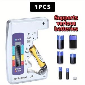 1PC Battery Tester Digital Display Battery Power Meter No. 5 No. 7