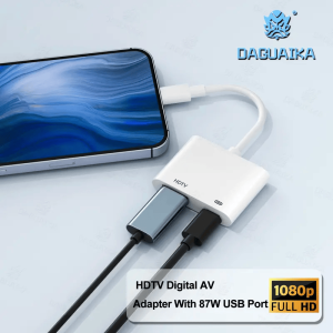 For Phone to HDTV Digital AV Adapter