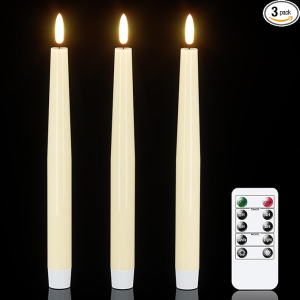 Real Wax LED Flickering Candlesticks