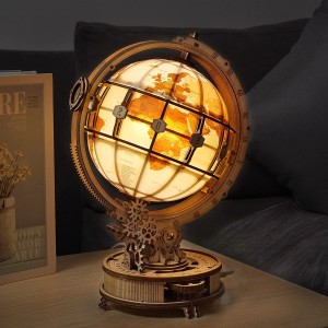 3D Wooden Globe