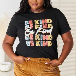 BE KIND Graphic Round Neck T-Shirt