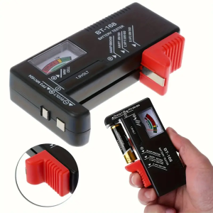 Battery Volt Tester - Universal Colour Coded Meter Indicates Voltage