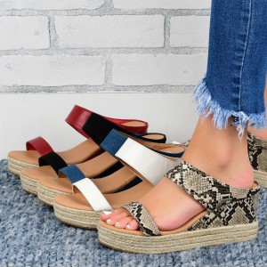 Wedge Heel Slippers