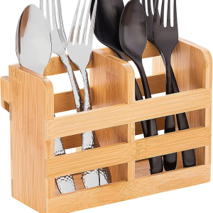 Bamboo Utensil Holder for Dish Rack