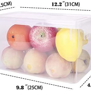 4 Pack Refrigerator Organizer Boxes