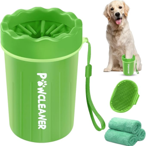 Dog Paw Cleaner with 3 absorbent towel