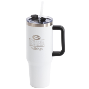 NCAA White 46oz Tumbler With Straw