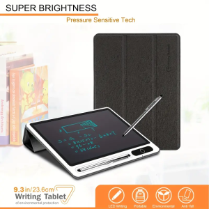 10 Inch LCD Writing Tablet, Electronis Memo With Leather Protective Case