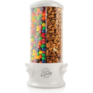 Rotating 3 Compartments Fun Candy & Nut Dispenser