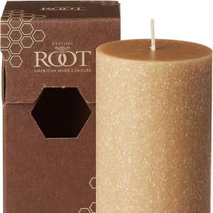 Unscented Timberline Pillar Candle , 3 x 6-Inches, Beeswax