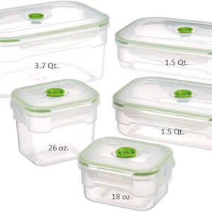 Vacuum Seal Food Storage Containers with Vacuum Pump