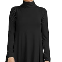 Solid Colors Mock Neck Long Sleeve Abaya Dress for Girls