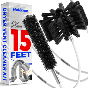 15 Feet Dryer Vent Cleaning Brush, Lint Remover