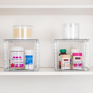 Clear Acrylic Drawer Organizers with Handles