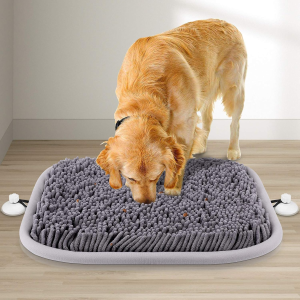 Grey Snuffle Mat for Dogs, 17'' x 21''