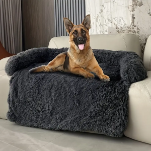 Plush Dog Bed with Removable Washable Cover