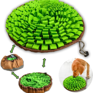 Dog Snuffle-Mat Slow-Feeder-Bowl - Simulating Grassland for Boredom